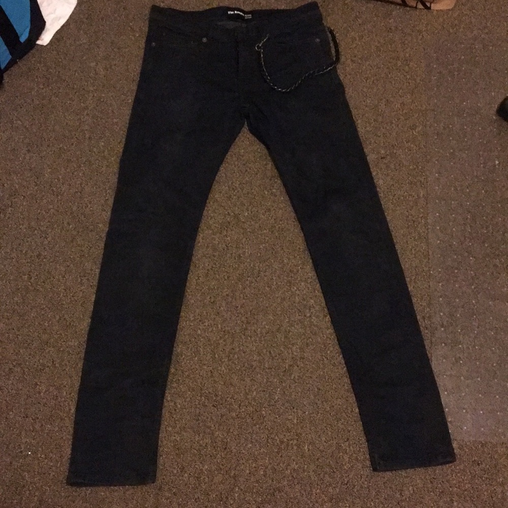 The kooples fitted jeans with chain